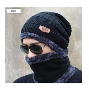 Beanie wool Cap with Neck warmer